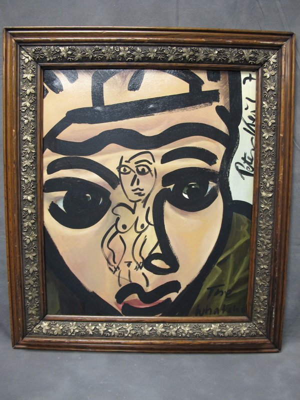 Peter Robert KEIL (1942) painting: Peter Robert KEIL (1942) painting, signed. 25” H x 21” W just the canvas. Shipping in USA is $ 65.00. USA or International bidders ask for shipping before bid.