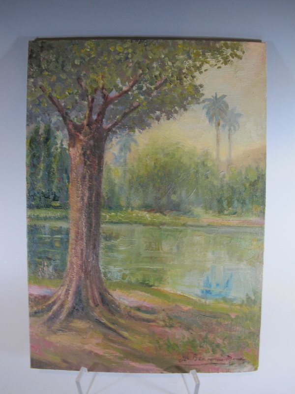 A. Bencomo MENA, Cuban artist painting: A. Bencomo MENA, Cuban artist painting, signed. 14â€ H x 10â€ W. Shipping in USA is $ 30.00. International bidders ask for shipping before bid.