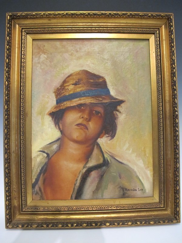 Ramon LOY, Cuban artist painting: Ramon LOY, Cuban artist painting, signed. 20 1/2â€ H x 16 1/2â€ W. Shipping in USA is $ 45.00. International bidders ask for shipping before bid.