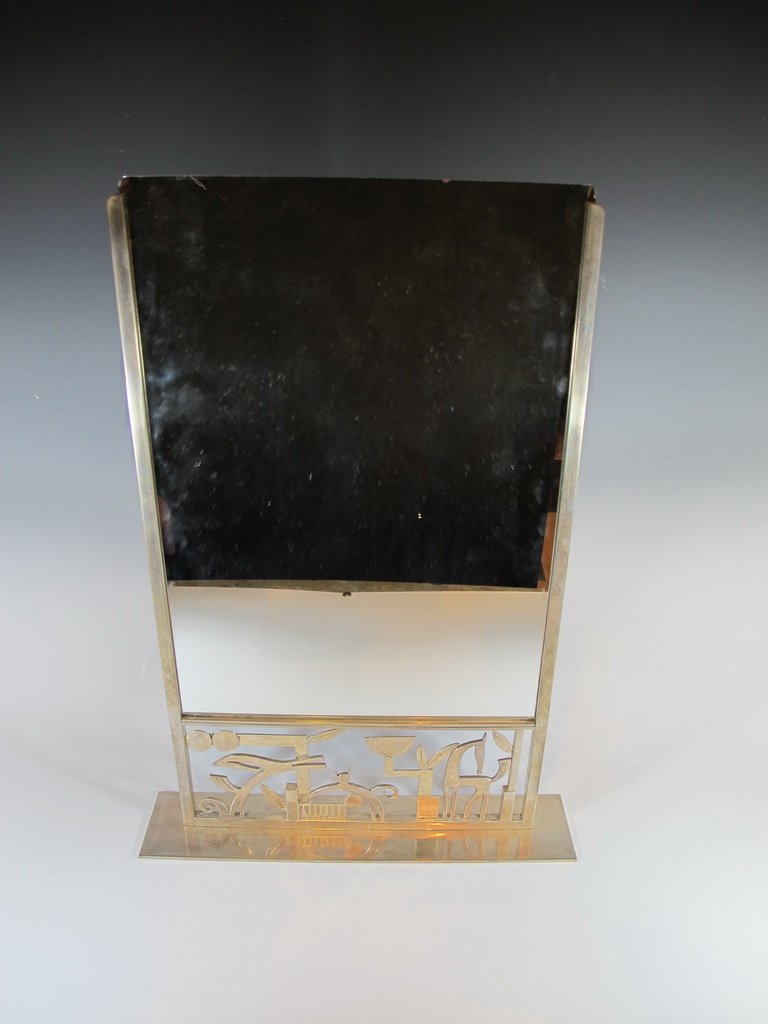 Franz HAGENAUER (1906-1986) mirror: Franz HAGENAUER (1906-1986) mirror, signed. 20” H x 13 1/2” W. Shipping in USA is $ 50.00. International bidders ask before bid.