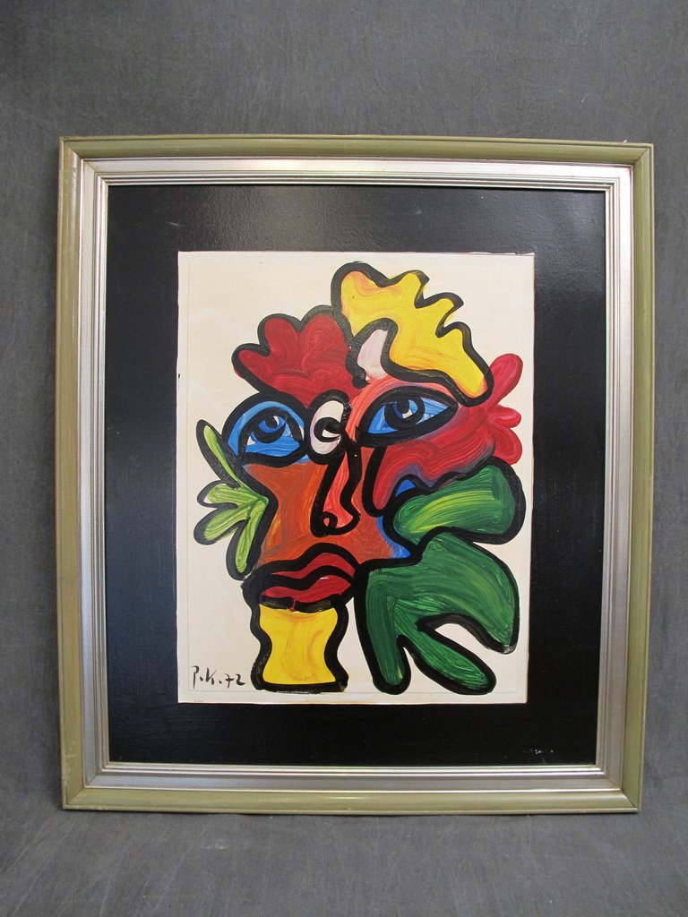 Peter Robert KEIL (1942) painting: Peter Robert KEIL (1942) painting. 40” H x 35” W framed. Shipping in USA is $ 80.00. International bidders ask for shipping before bid.