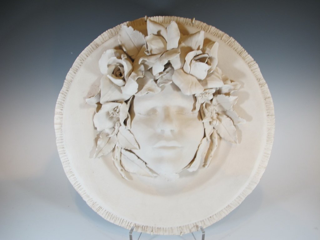 TRUJILLO, Cuban artist ceramic plate: TRUJILLO, Cuban artist ceramic plate, signed. 3 1/2” H x 15” W. Shipping in USA is $ 50.00. USA or International bidders ask for shipping before bid.