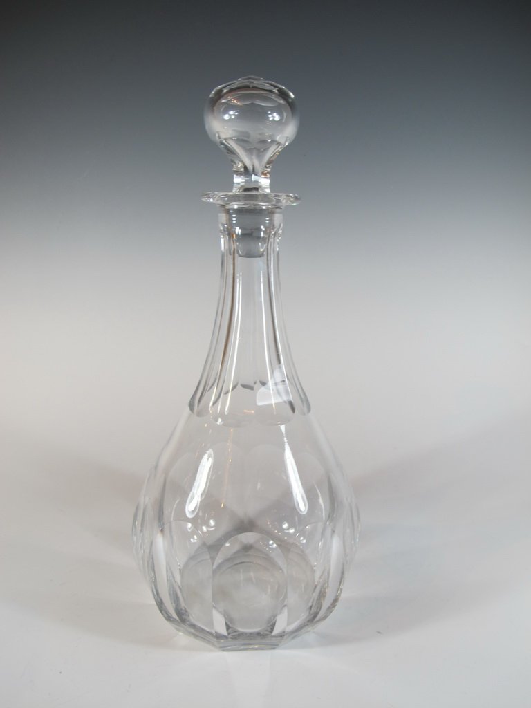 Val St Lambert crystal decanter, signed: Val St Lambert crystal decanter, signed. 12 1/4” H. Shipping in USA is $ 40.00. International bidders ask for shipping before bid.
