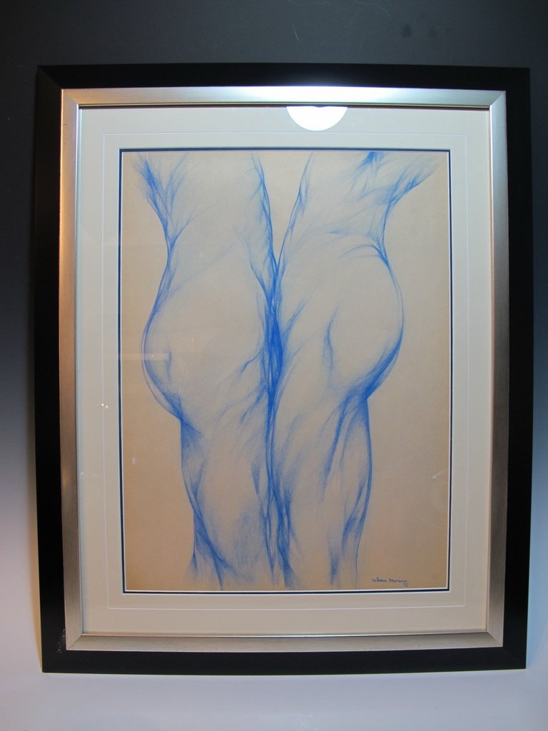 Servando CABRERA MORENO (1923-1981) Cuban artist: Servando CABRERA MORENO (1923-1981) Cuban artist, signed. 32 3/4" H x 26 1/2” W framed. Shipping in USA is $ 120.00. International bidders ask for shipping before bid.