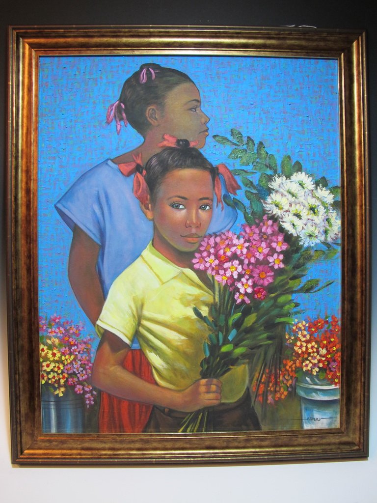Jorge SALAS (1954) Cuban artist painting: Jorge SALAS (1954) Cuban artist painting. 35” H x 29” W including frame. Shipping in USA is $ 70.00. International bidders ask for shipping before bid.