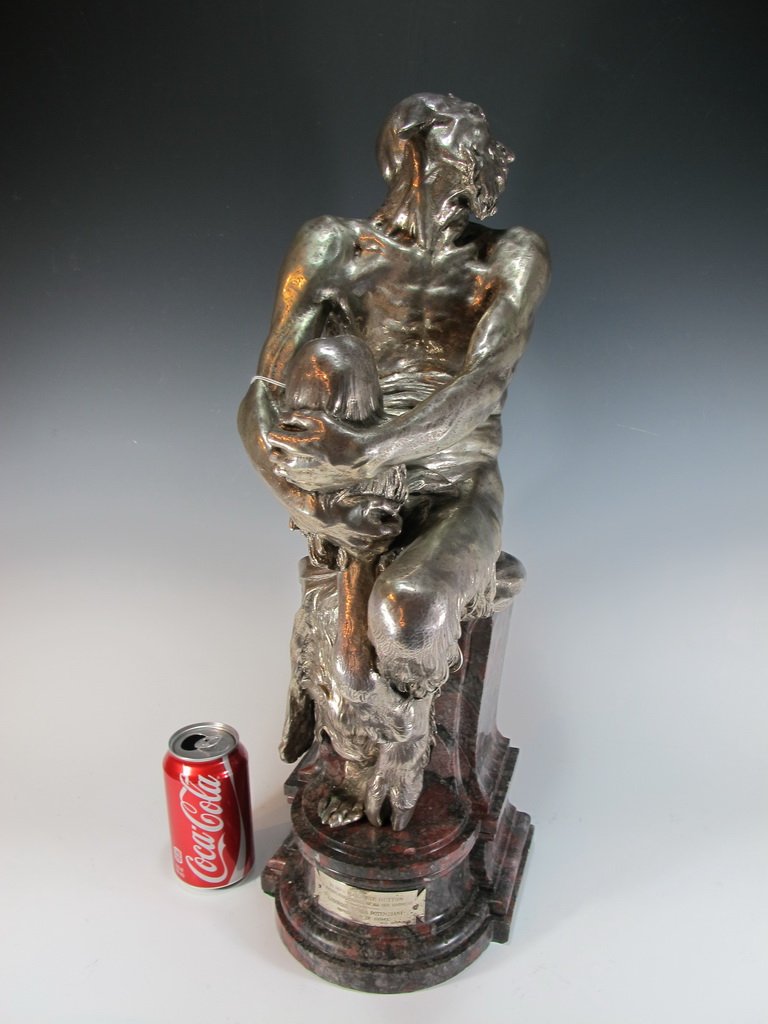 Rare Eugenio AVOLIO (1876-1929) solid silver sculpture (1 of 10)