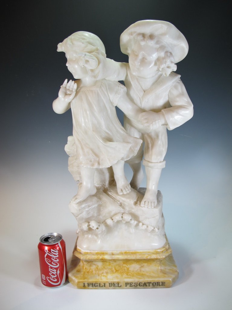 Adolfo CIPRIANI (act.1880-1930) alabaster sculpture (1 of 10)