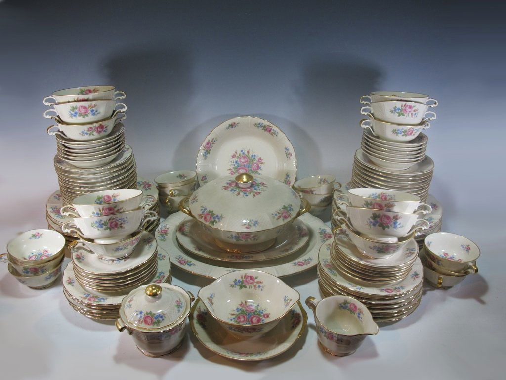 French Limoges porcelain set of 103 pcs (1 of 8)