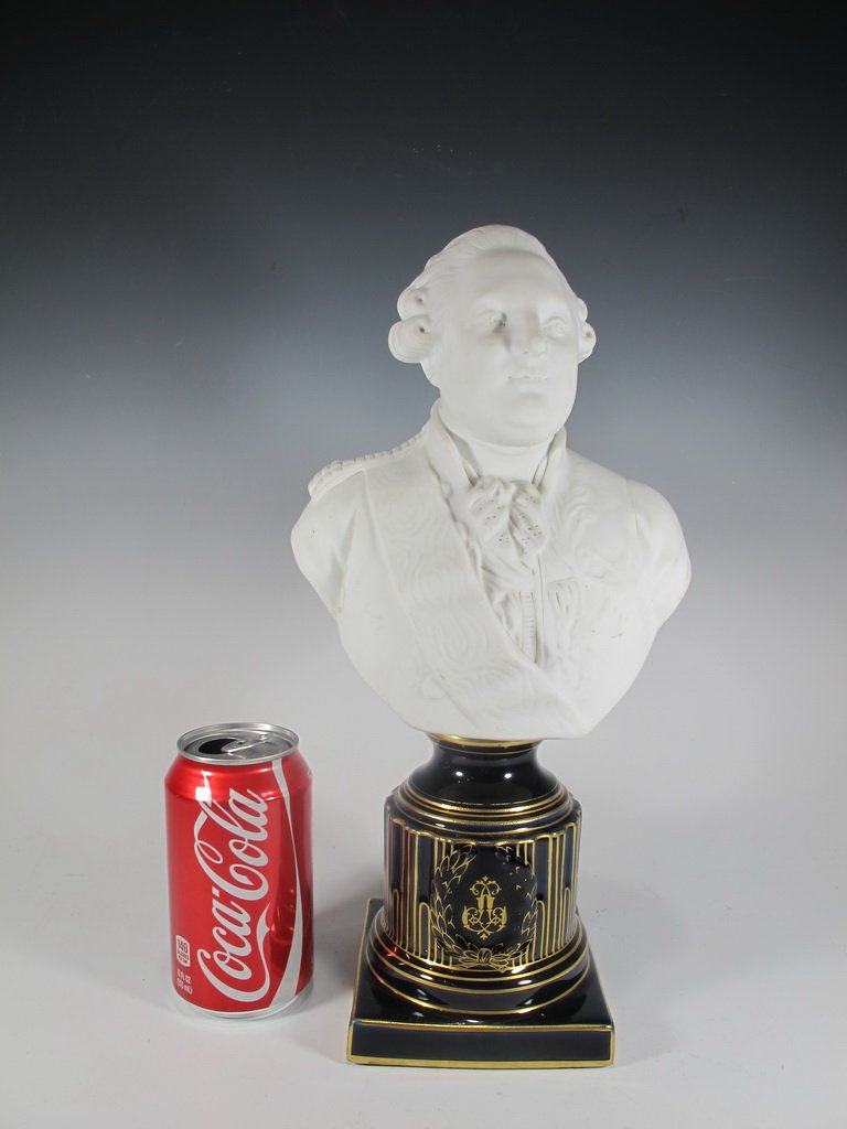 Antique French Sevres porcelain bust (1 of 8)