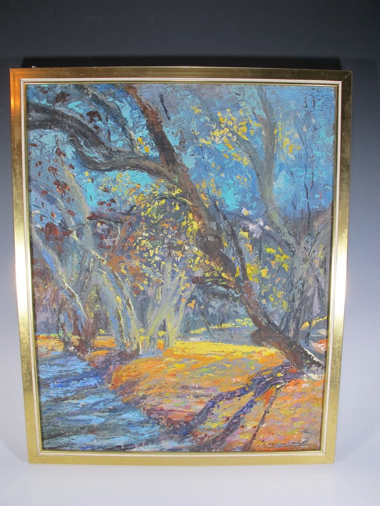 Enrique CRUCET (1895-1979) Cuban artist painting (1 of 4)