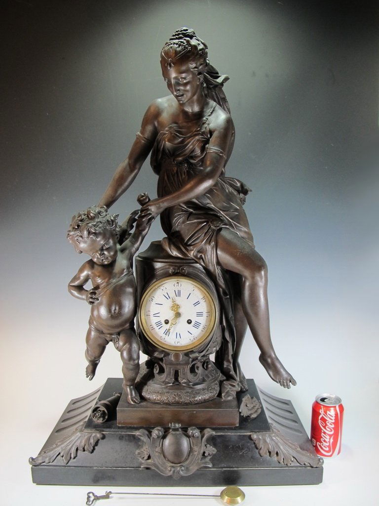 Probably Moreau French Japy & Freres spelter & marble c (1 of 10)