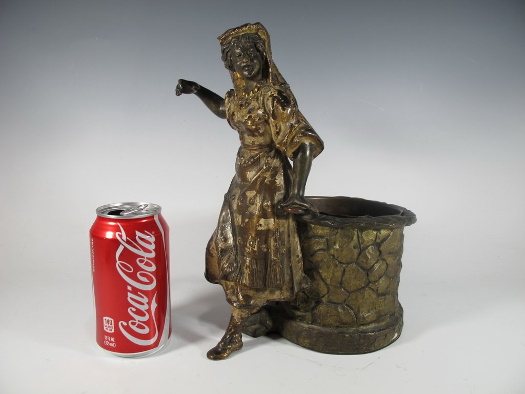 Antique French orientalist bronze statue (1 of 8)