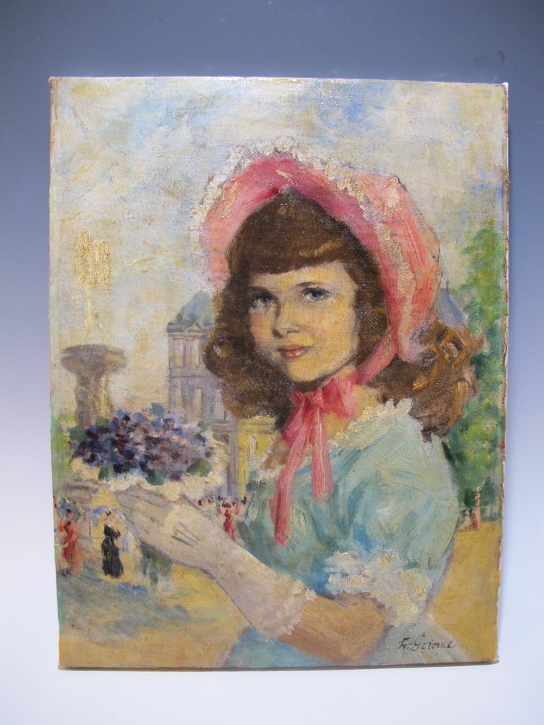 Late 19th C signed H. GEROME oil on canvas painting (1 of 5)