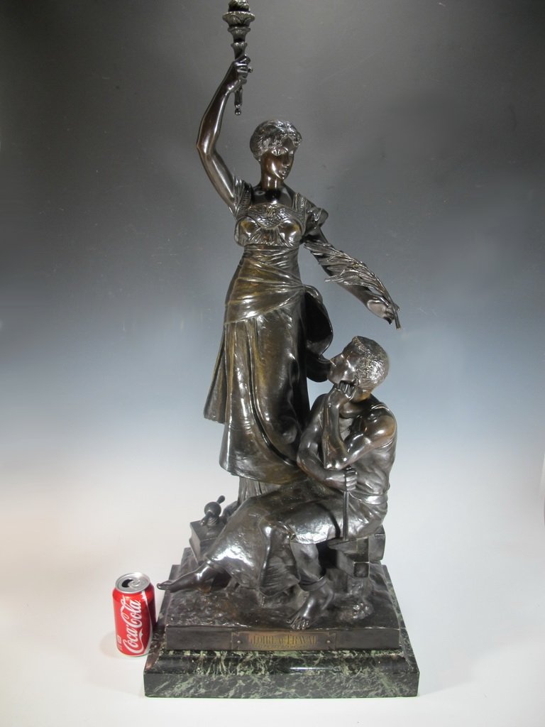 Henri Louis Levasseur (French, 1853–1934) bronze statue (1 of 10)