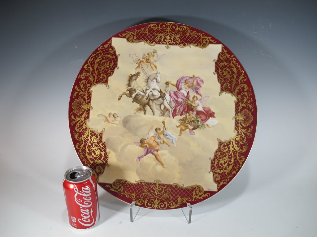 Huge Antique Vienna porcelain plate (1 of 8)