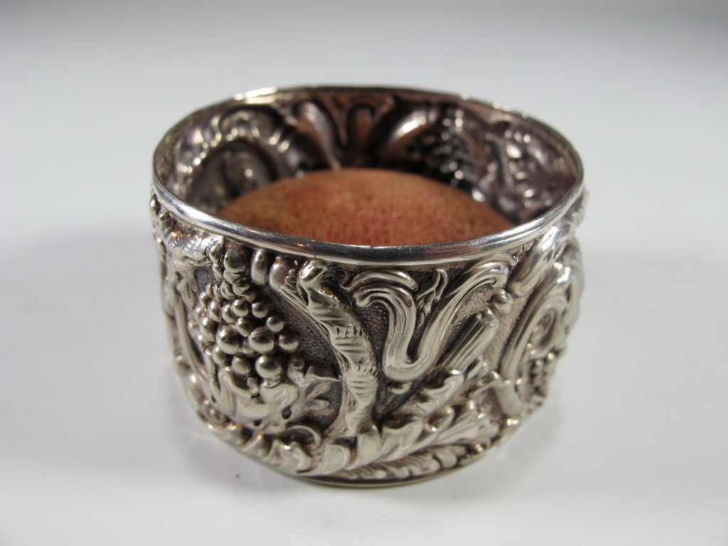 Antique Tiffany & Co sterling pincushion (1 of 5)