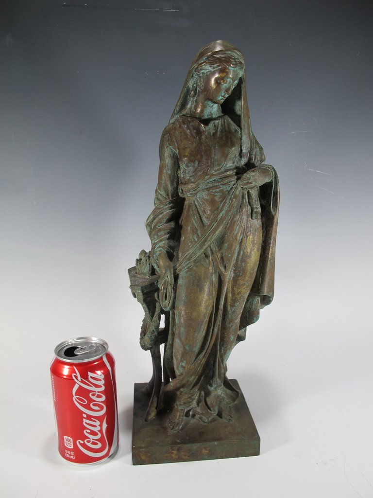 Antique European bronze statue (1 of 7)