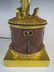Antique bronze clock ormolu lamp base - 3
