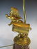 Antique bronze clock ormolu lamp base - 4