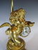 Antique bronze clock ormolu lamp base - 8