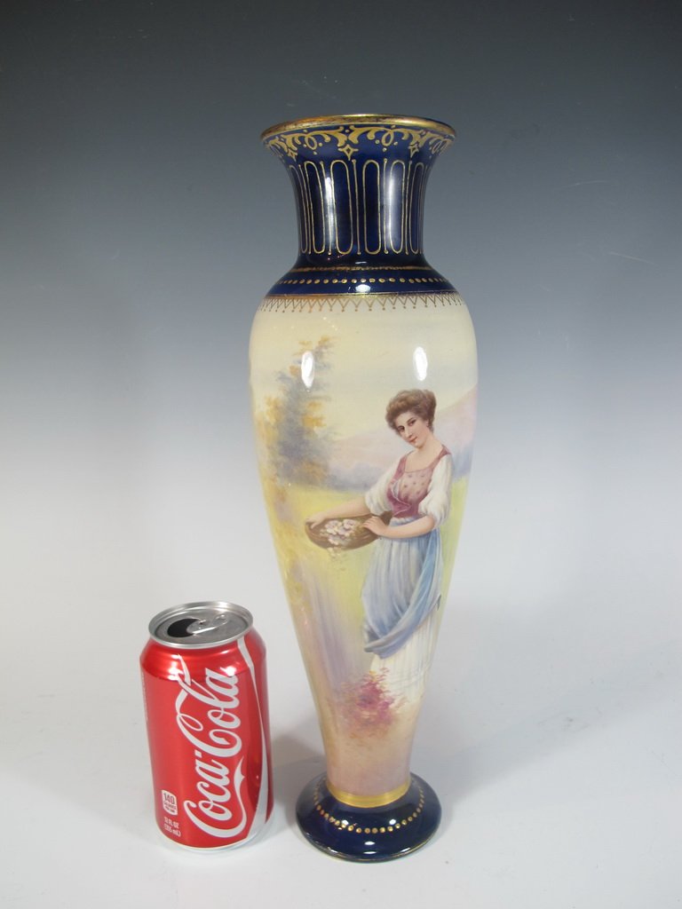 Antique Royal Bonn porcelain vase: Antique Royal Bonn porcelain vase, marked. 14 1/4" H. Shipping in USA is $ 40.00. USA or International bidders ask for shipping before bid.