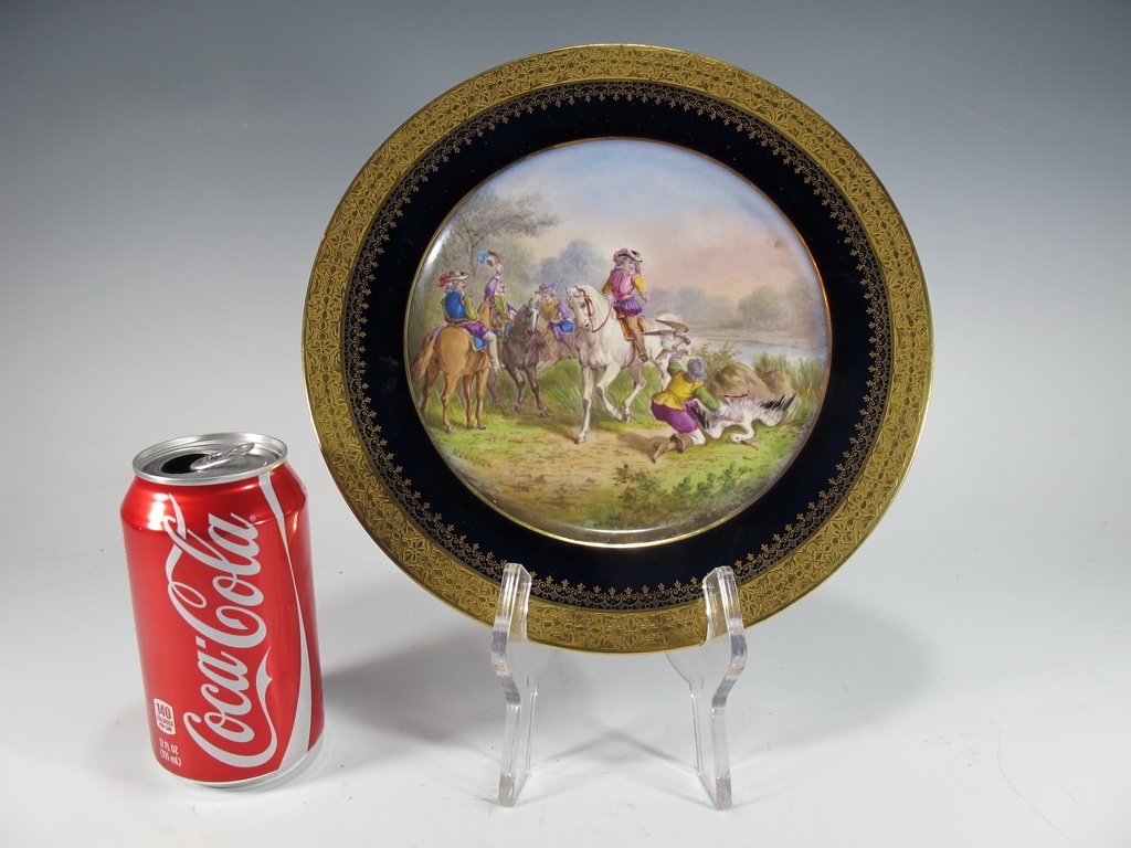 Antique French Limoges porcelain plate (1 of 7)