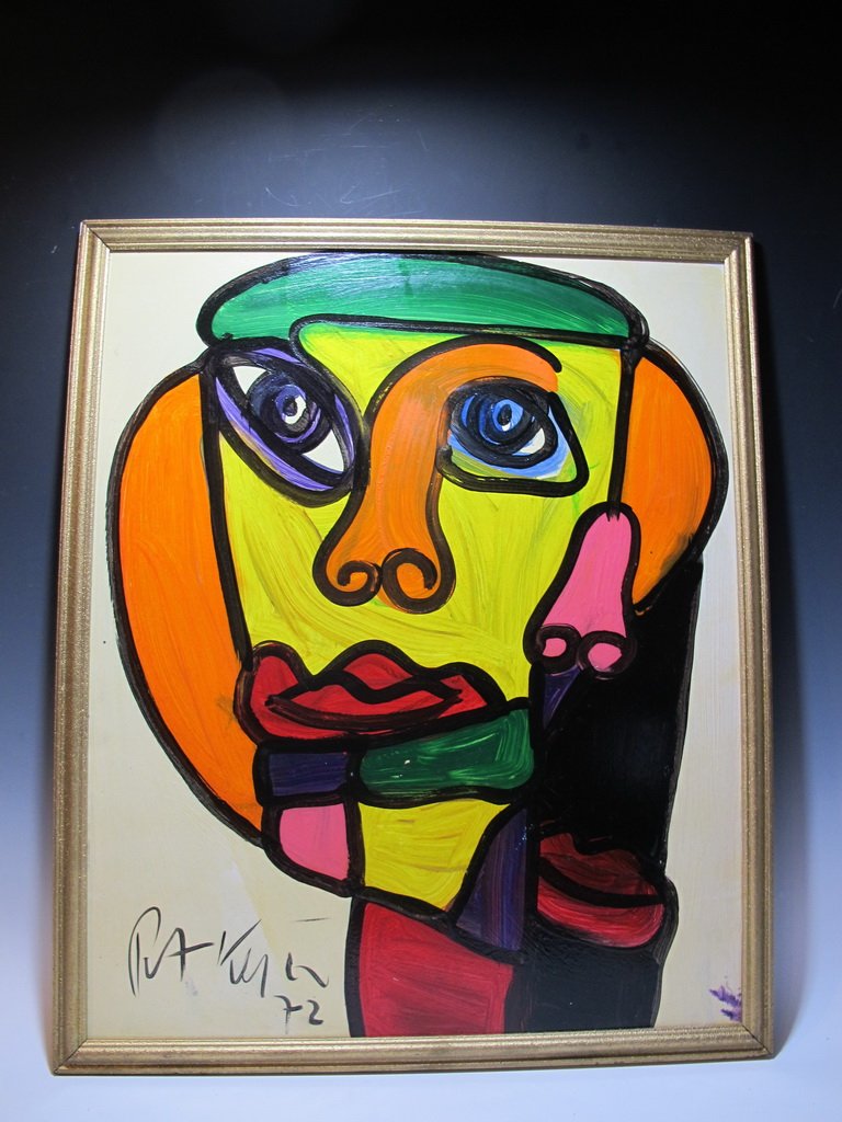 Peter Robert KEIL (1942) German artist painting: Peter Robert KEIL (1942) German artist painting. 29 5/8” H x 24 3/4” W including frame. Shipping in USA is $ 60.00. International bidders ask for shipping before bid.