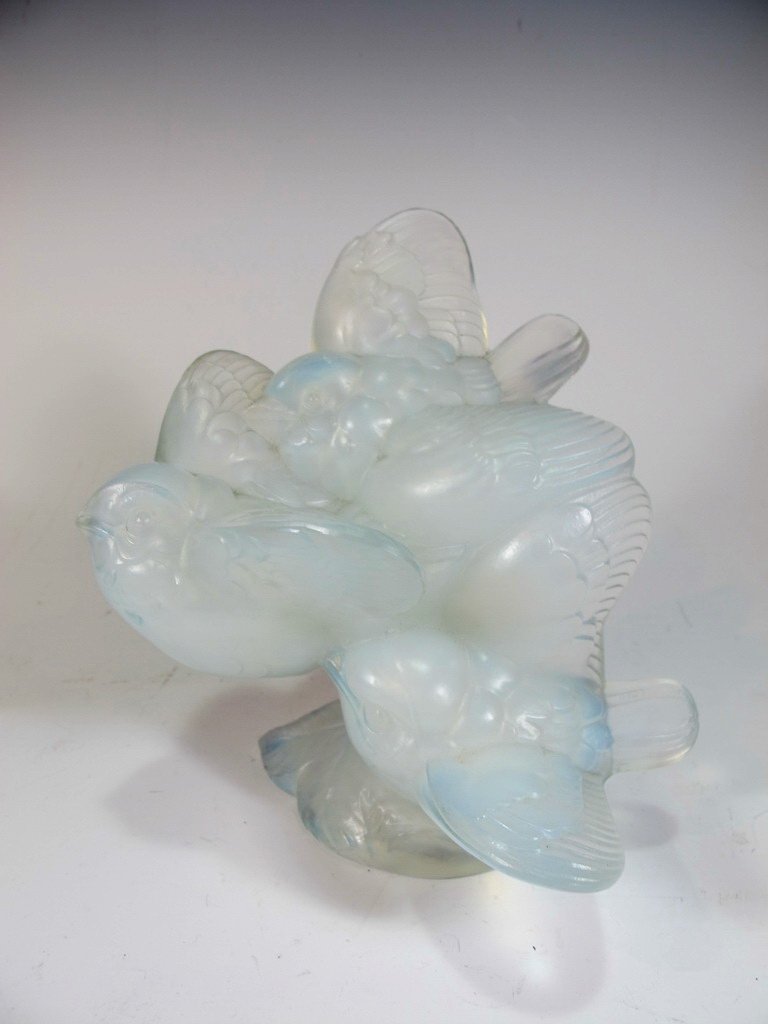 Old Sabino opalescent glass birds sculpture (1 of 9)