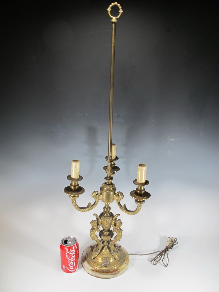 Vintage French bronze table lamp (1 of 6)