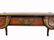 Antique French Louis XV bronze & leather top desk - 7