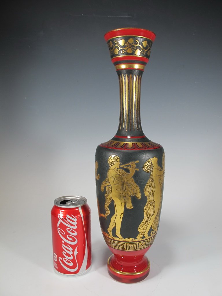 Antique Moser gilt glass vase (1 of 7)