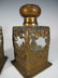 Baccarat style antique French pair of bronze & glass - 3