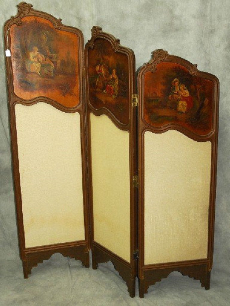 19th Century French Vernis Martin Painted Double-Sided (1 of 8)