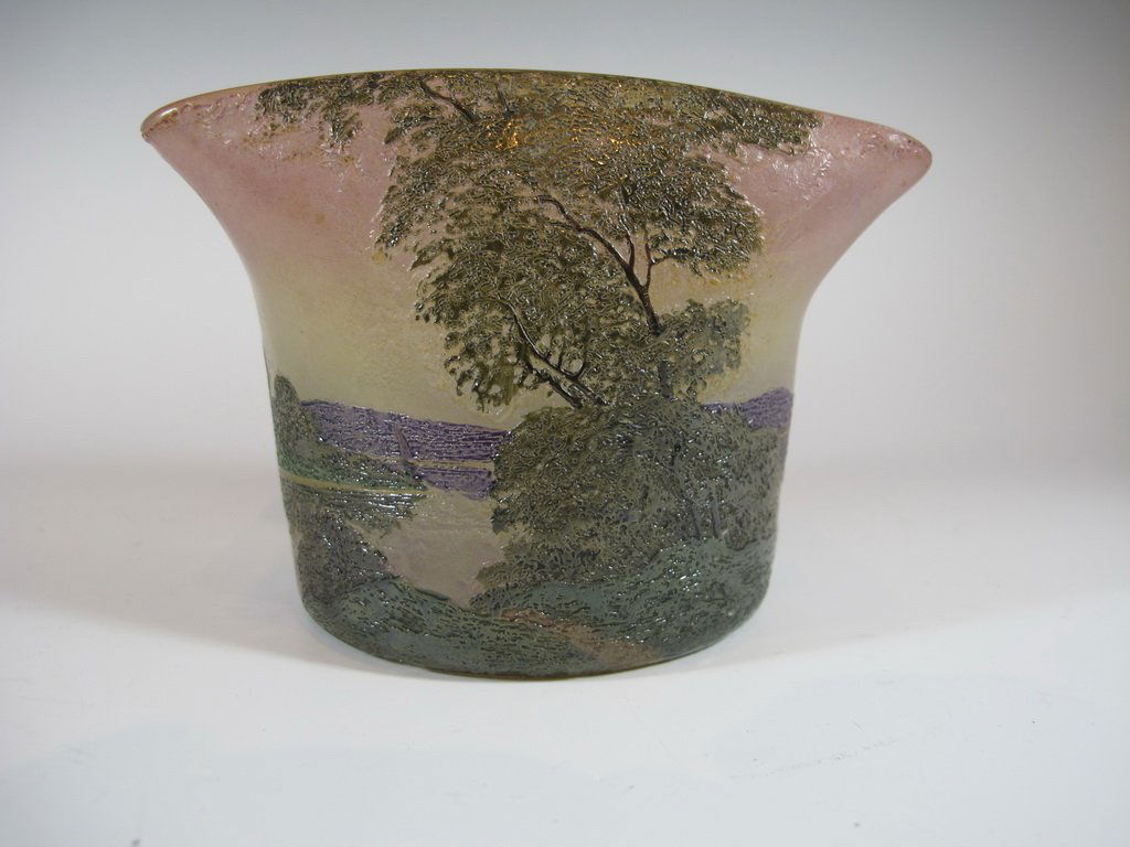 Antique French Legras glass vase (1 of 6)