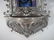 Antique metal & porcelain religious Holy Water font - 4