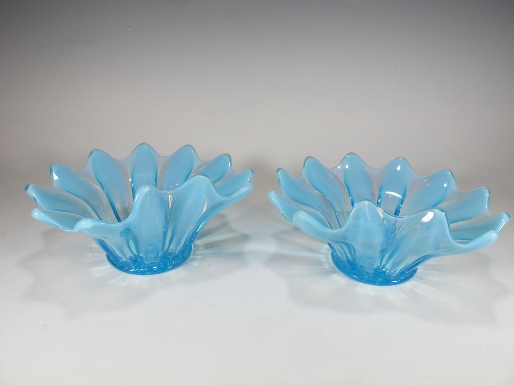 Vintage Italian pair of Murano glass candlesticks (1 of 5)