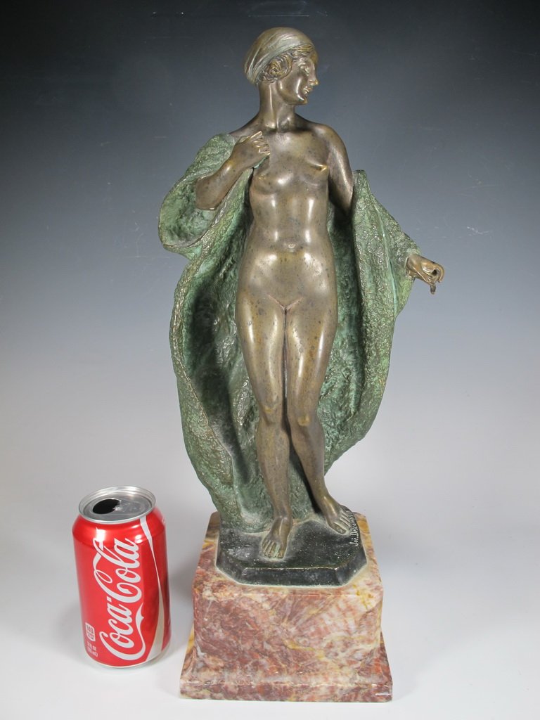 Joe DESCOMPS (1869-1950) Art Deco bronze sculpture (1 of 9)