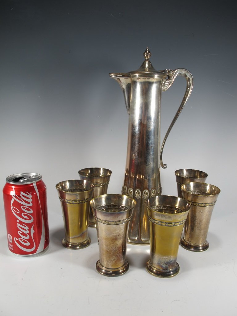 Antique German WMF Art Nouveau silverplate set (1 of 7)