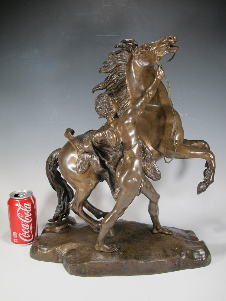 After Guillame Coustou, Marly Horse Bronze 19th C (1 of 10)
