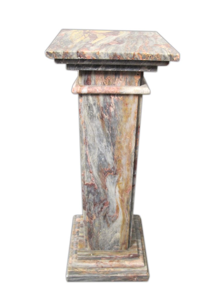 Antique Italian Breccia Violetta marble pedestal (1 of 5)