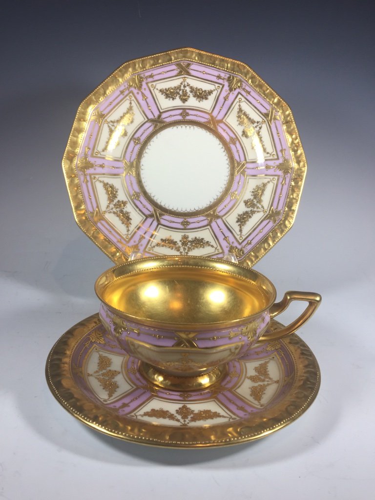 Antique German Dresden 3 porcelain set (1 of 10)