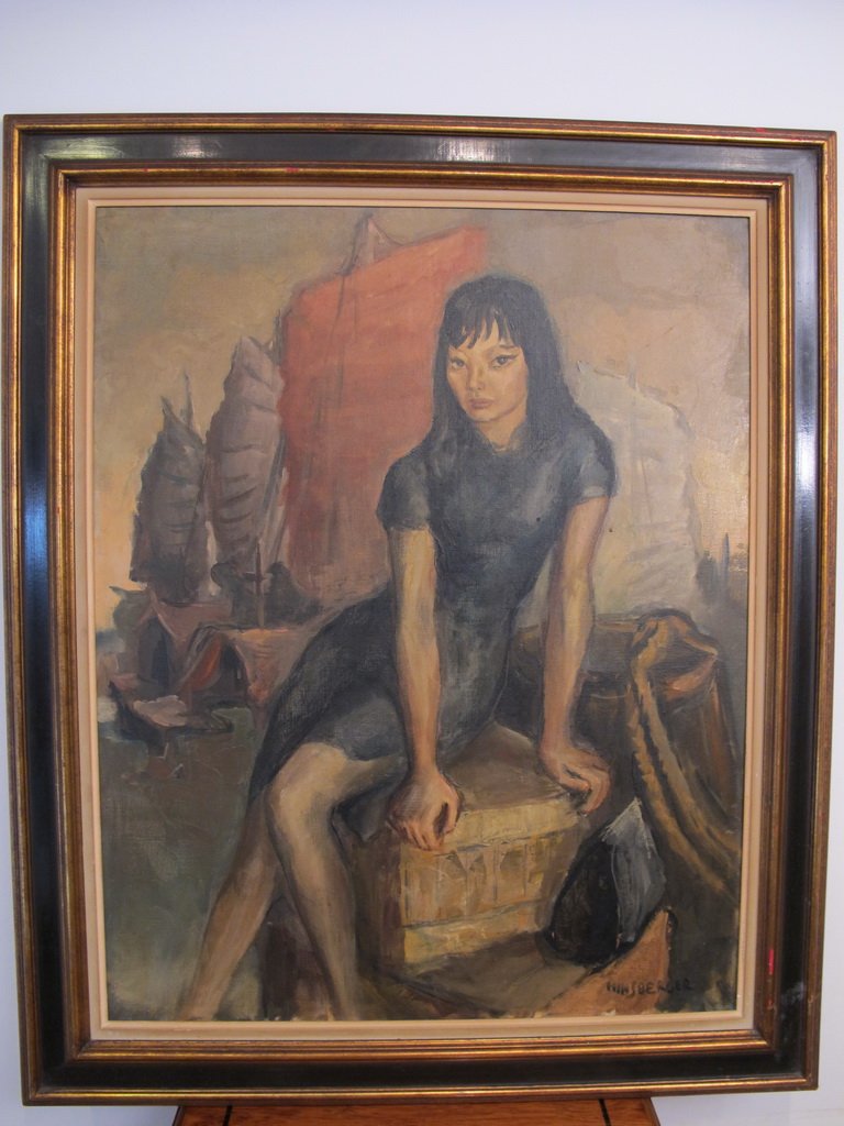Alexis HINSBERGER (1907-1996) oil on canvas painting (1 of 5)