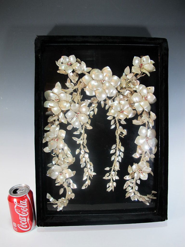 Antique Chinese mother of pearl wedding collar (1 of 6)