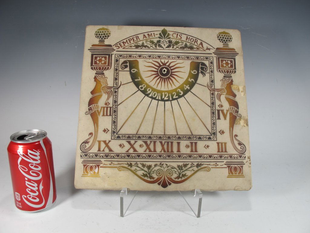 Antique ceramic Roman sun clock (1 of 7)