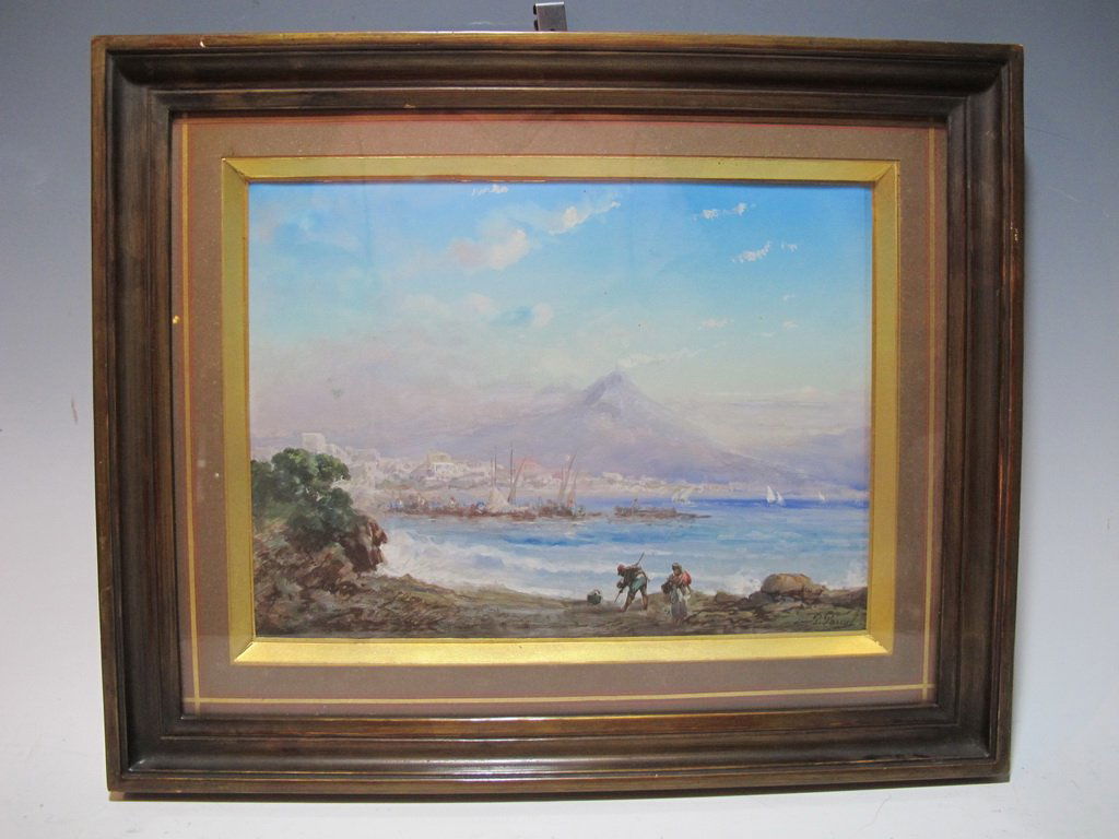 Paul PASCAL (1867-1945) French artist gouache painting: Paul PASCAL (1867-1945) French artist gouache painting, signed. 13” H x 15 3/4” W including frame, 8 1/4” H x 11 1/8” W without frame. Shipping in USA is $ 35.00. International bidders ask for