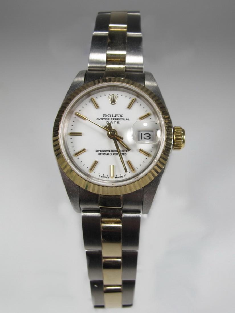 Rolex Ladies Oyster Perpetual Date steel & 18 k gold (1 of 8)