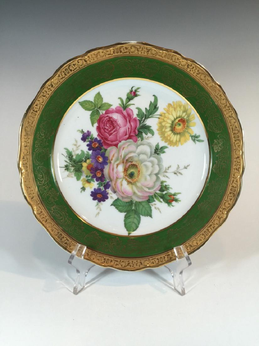 Antique Limoges gilt porcelain plate: Antique Limoges gilt porcelain plate . 9 1/2” W. Shipping in USA is $ 18.00. International bidders ask before bid.