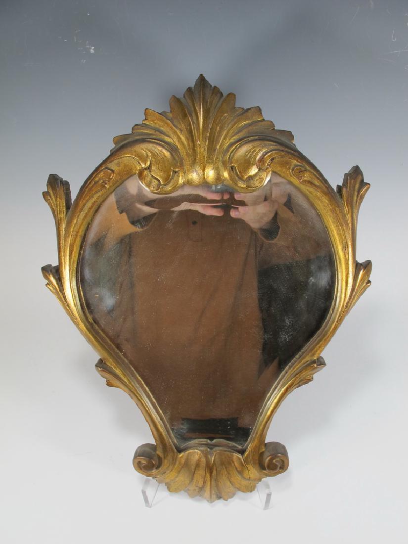 Old French Louis XV gilt mirror (1 of 4)