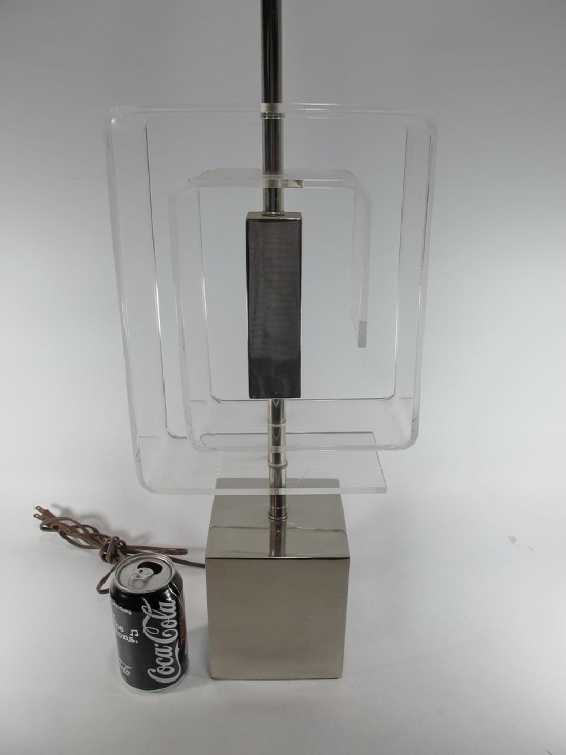 Vintage metal & Lucite table lamp (1 of 6)