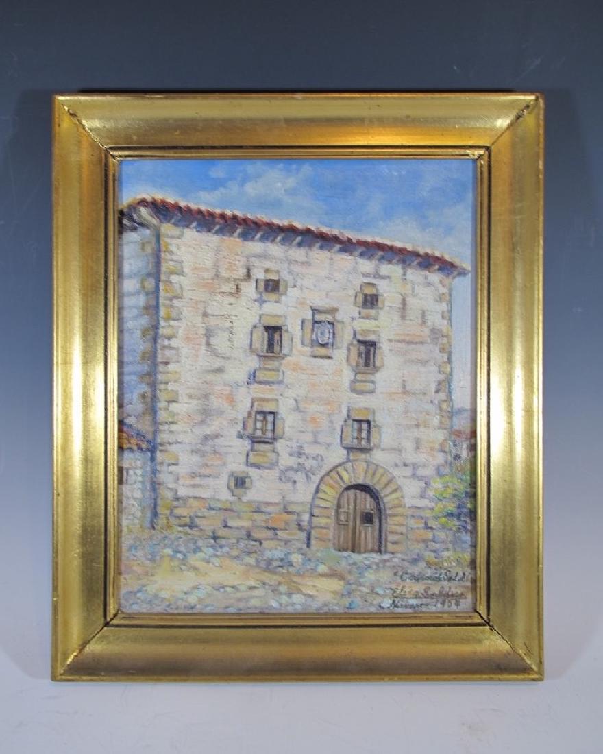 Antique oil on Canvas Framed Painting (1 of 8)